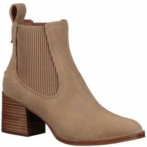UGG Beige Faye Ankle Booties Sz 9